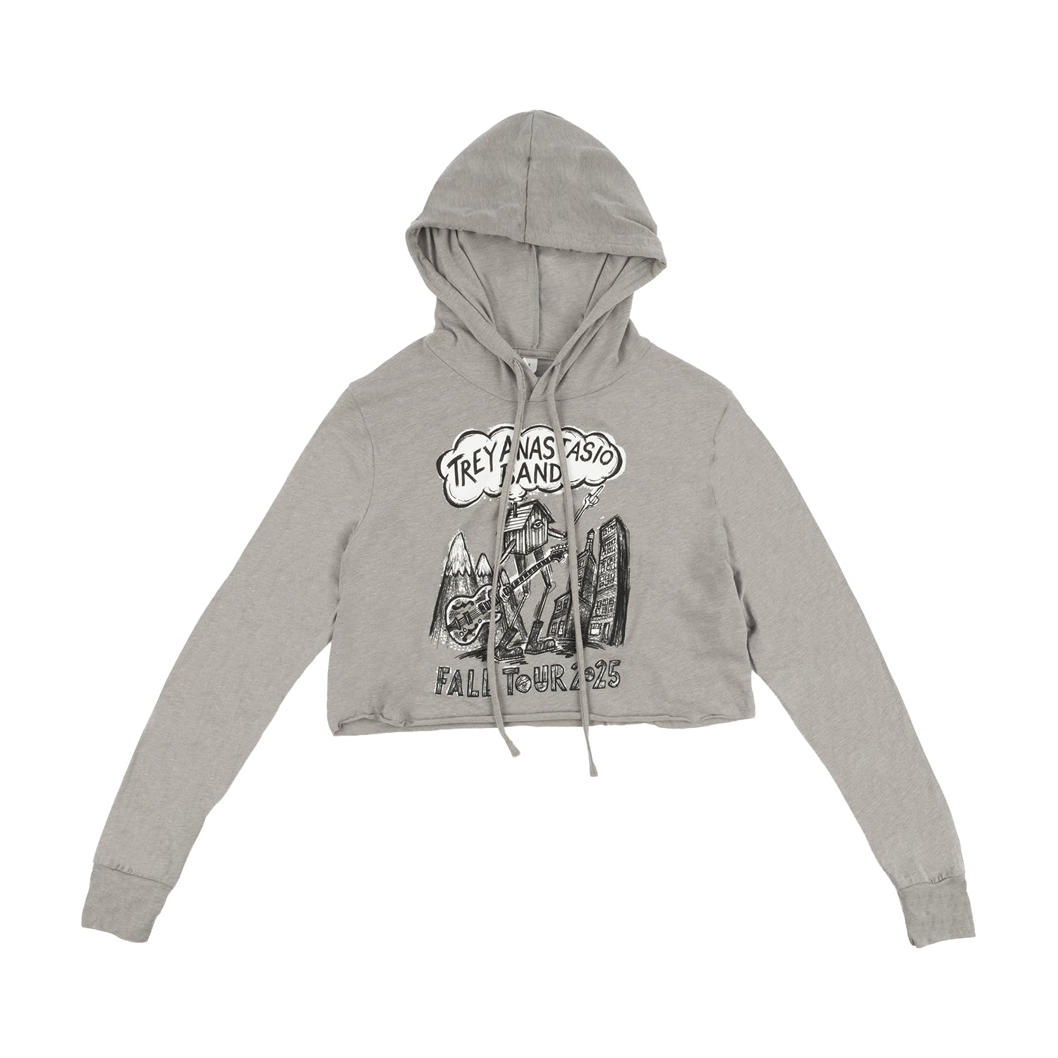 WOMENS TAB FALL TOUR 2025 CROP HOODIE  WALKING CABIN