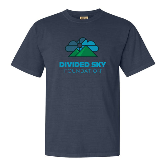 DIVIDED SKY FOUNDATION HEAVYWEIGHT TEE - DENIM